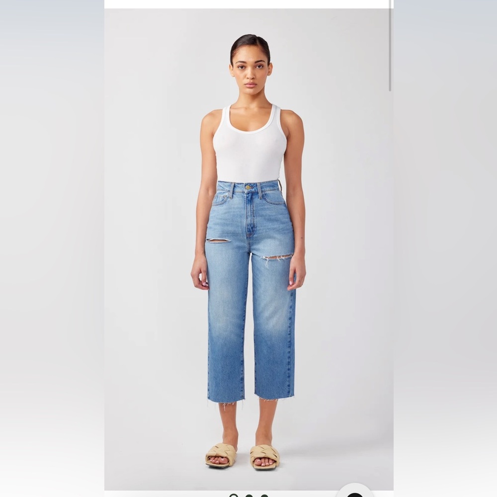 Ms Triarchy Crop - Medium Indigo Jeans